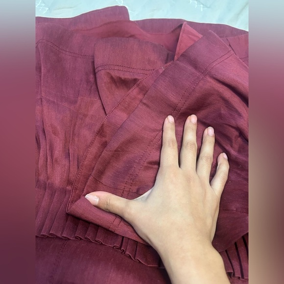 Aje audette pleated Red mini dress Womens size 2 - Picture 7 of 15